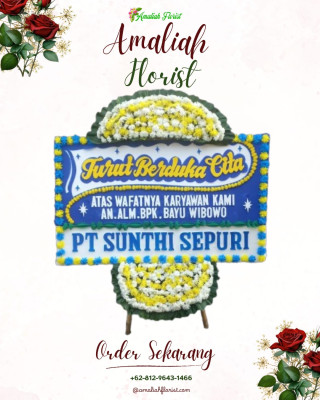Papan Bunga Duka di Prabumulih Barat