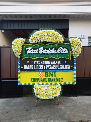 Papan Bunga Duka di Prabumulih Barat