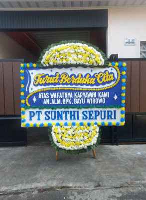 Papan Bunga Duka di Prabumulih Barat