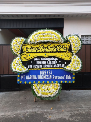Papan Bunga Duka di Prabumulih Barat