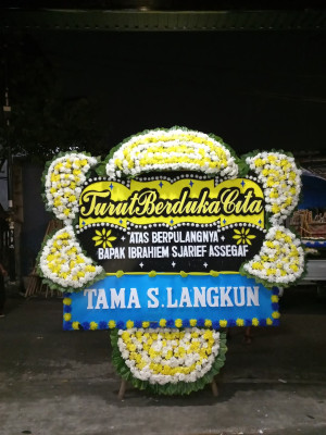 Papan Bunga Duka di Prabumulih Barat