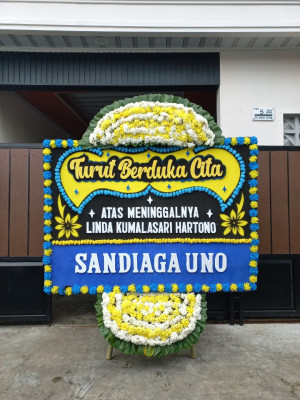 Papan Bunga Duka di Prabumulih Barat